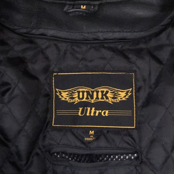 Unik Jackets & Coats Unik Ultra Ladies Leather Motorcycle Jacket Sz